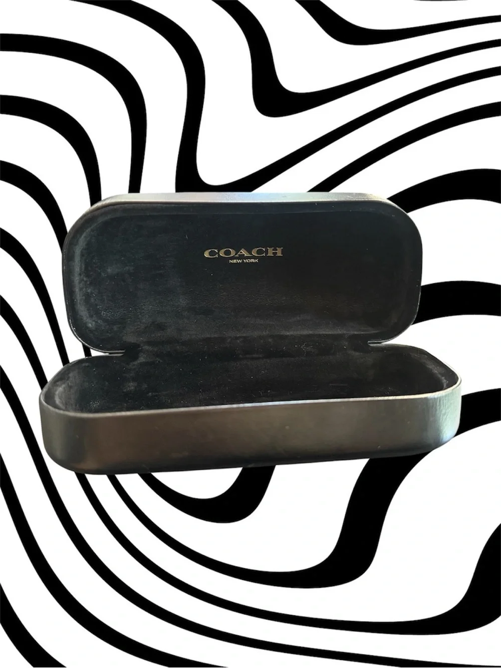 Coach Black Hard Shell Sunglass Case